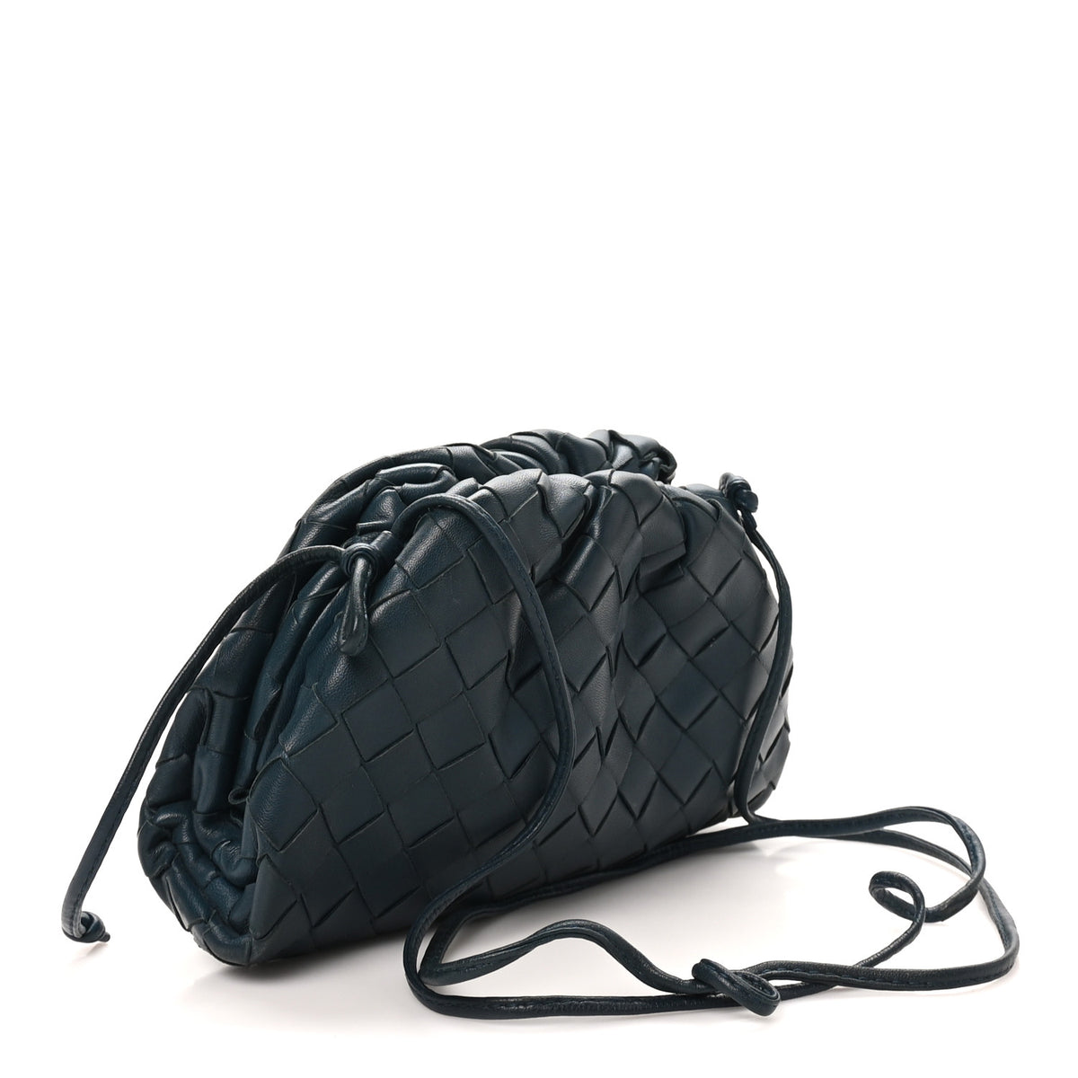 Nappa Intrecciato The Mini Pouch Deep Blue