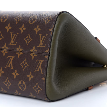 Louis Vuitton Calfskin Monogram Fold Tote PM Cream Khaki Black 8 of 8