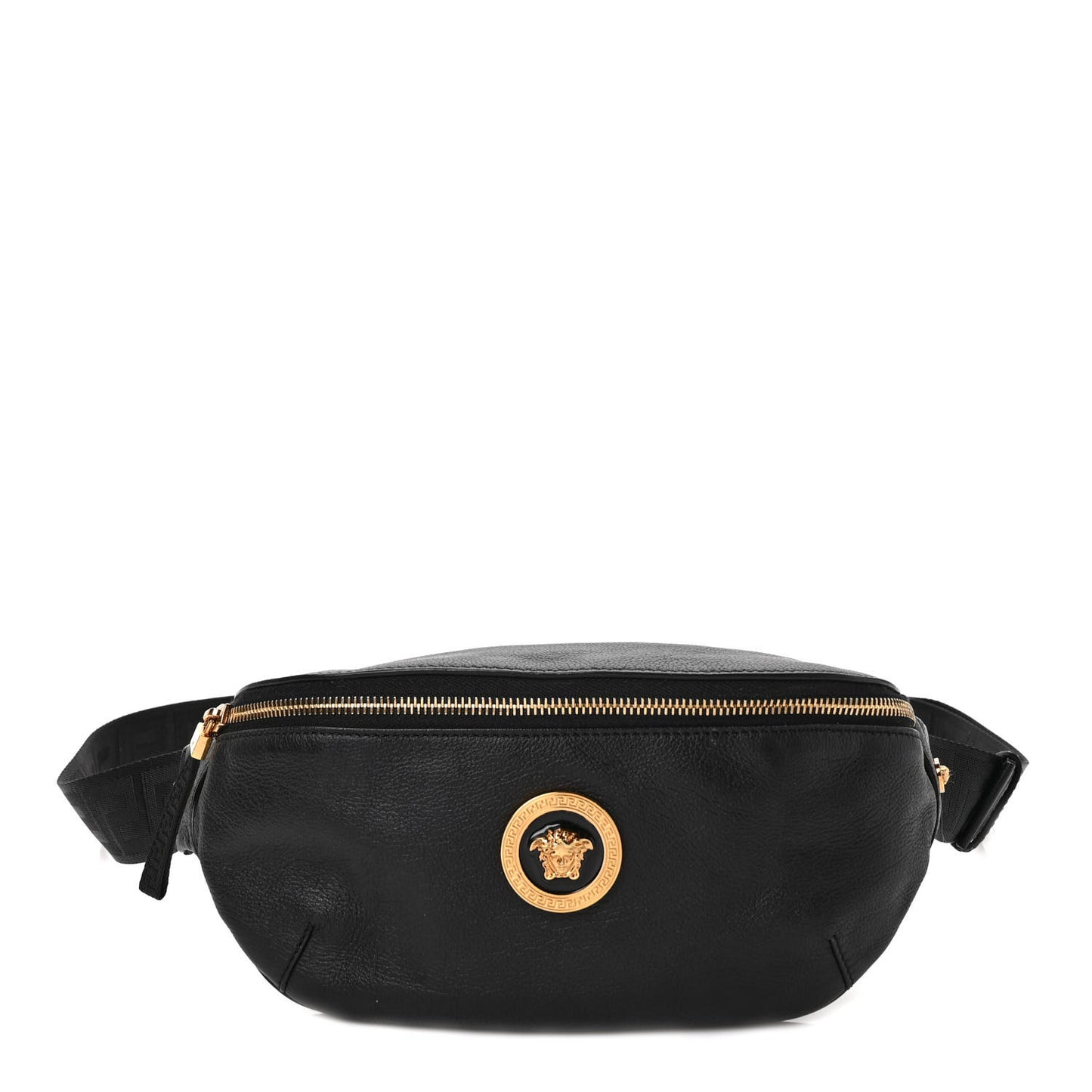 Grained Calfskin Vanitas Medea Belt Bag Black