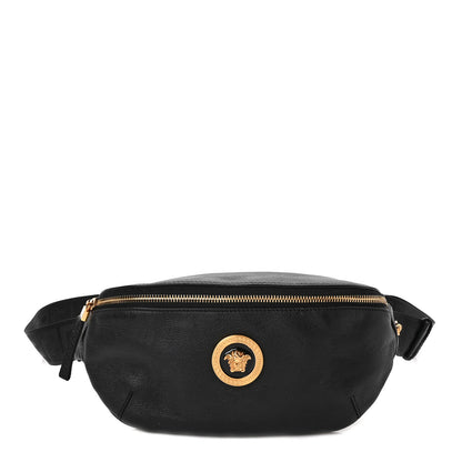Versace Grained Calfskin Vanitas Medea Belt Bag Black 1 of 9
