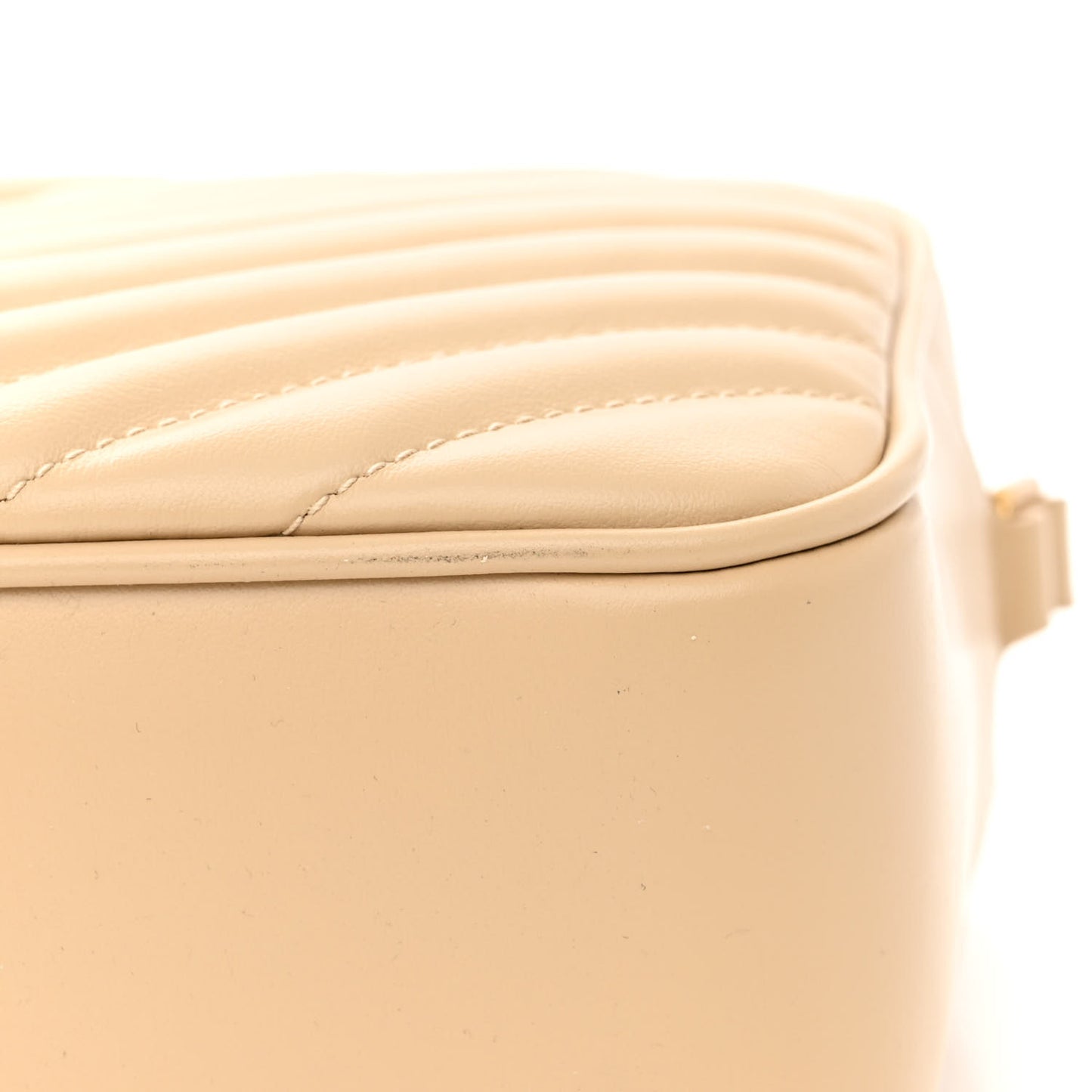 Calfskin Matelasse Monogram Lou Camera Bag Dark Beige