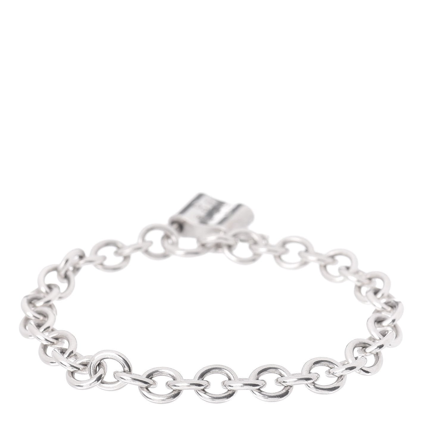Sterling Silver 1837 Lock Charm Bracelet