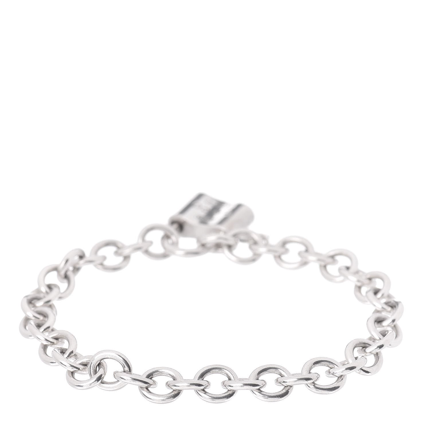 Tiffany Sterling Silver 1837 Lock Charm Bracelet 3 of 4