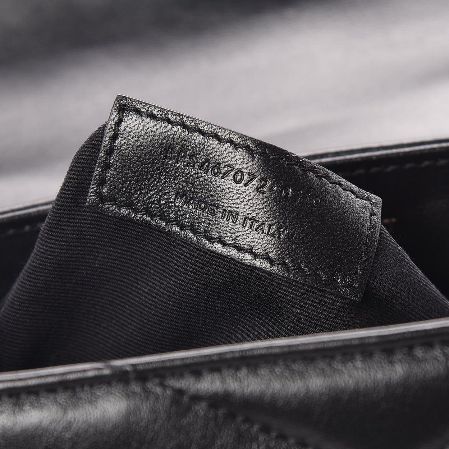 Calfskin Y Quilted Monogram Toy Loulou Crossbody Bag Black