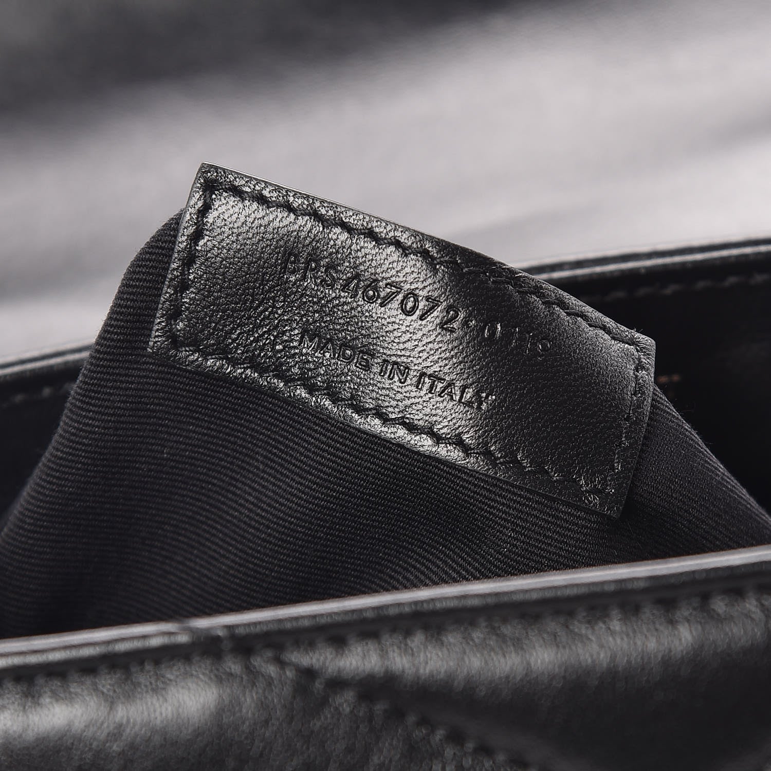 Saint Laurent Calfskin Y Quilted Monogram Toy Loulou Crossbody Bag Black 10 of 10