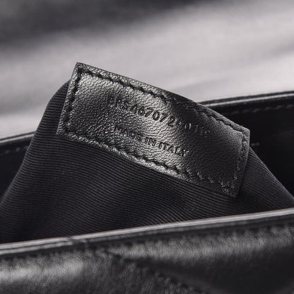 Saint Laurent Calfskin Y Quilted Monogram Toy Loulou Crossbody Bag Black 10 of 10