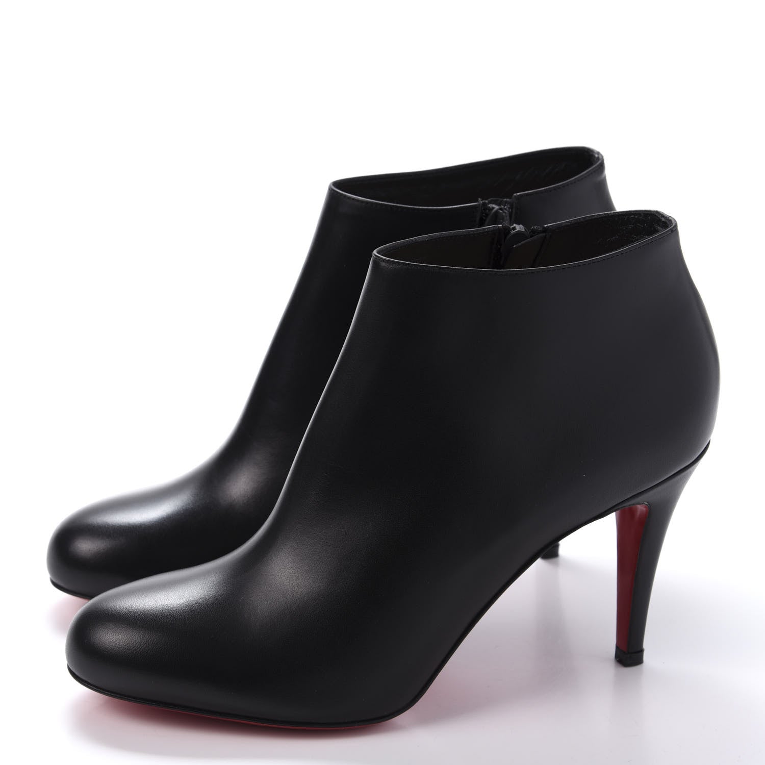 Christian Louboutin Calfskin Belle 85 Ankle Boots 38.5 Black 3 of 9