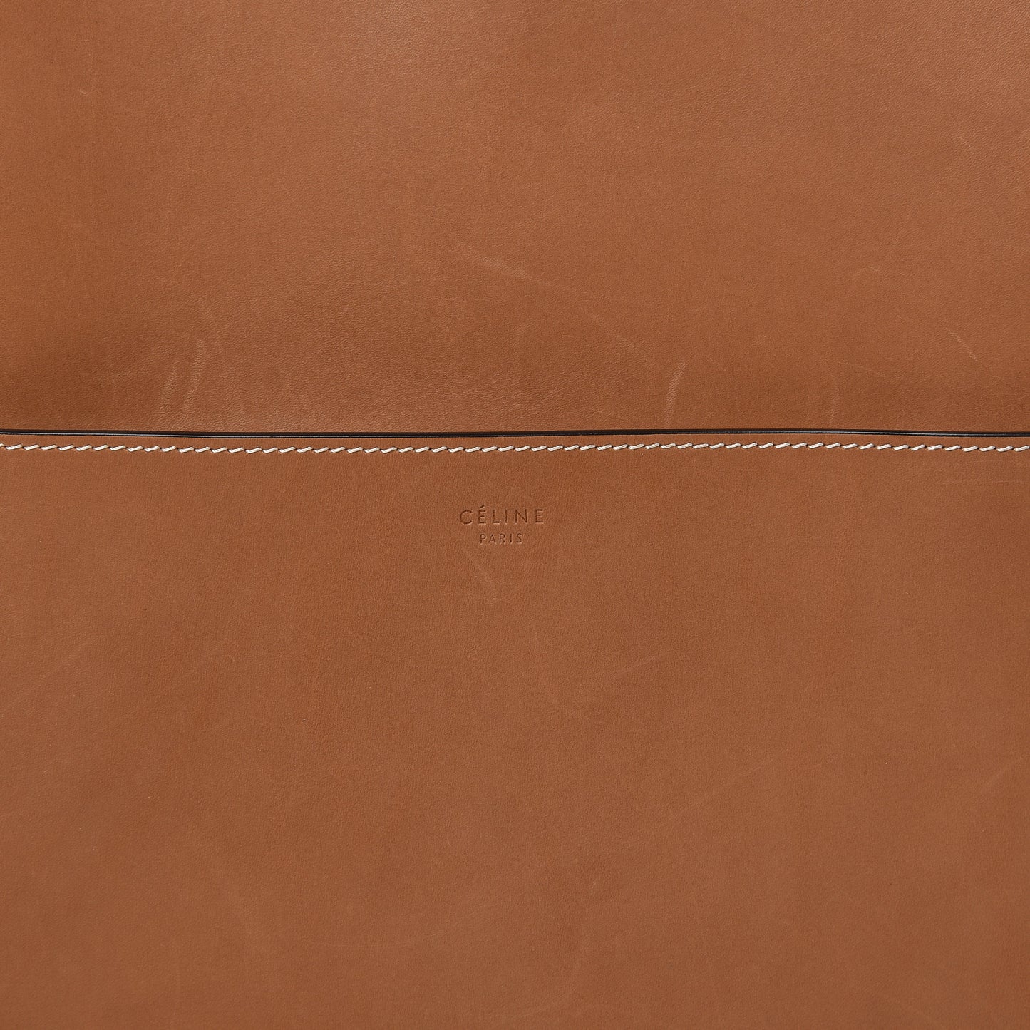 Natural Calfskin Sangle Bucket Bag Light Camel