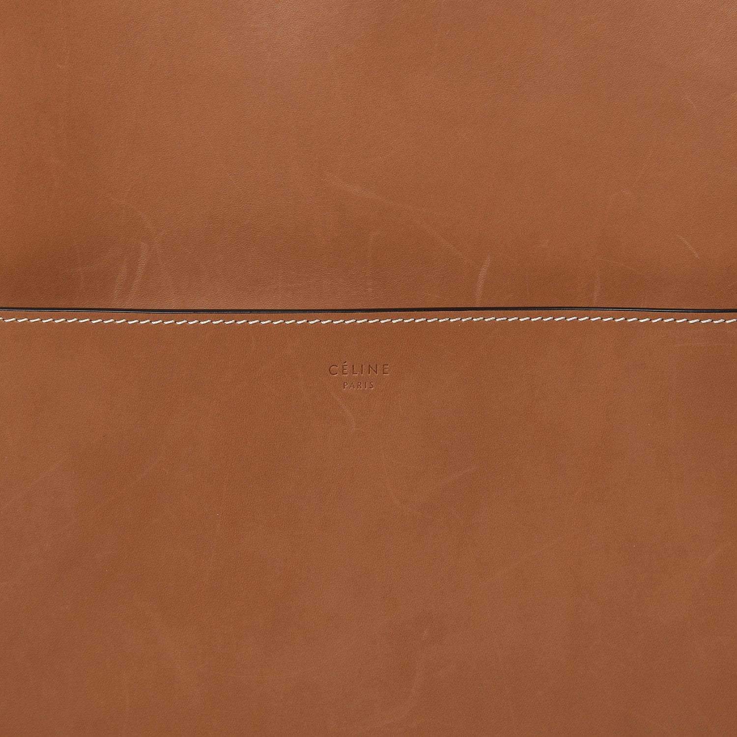 Celine Natural Calfskin Sangle Bucket Bag Light Camel 8 of 13