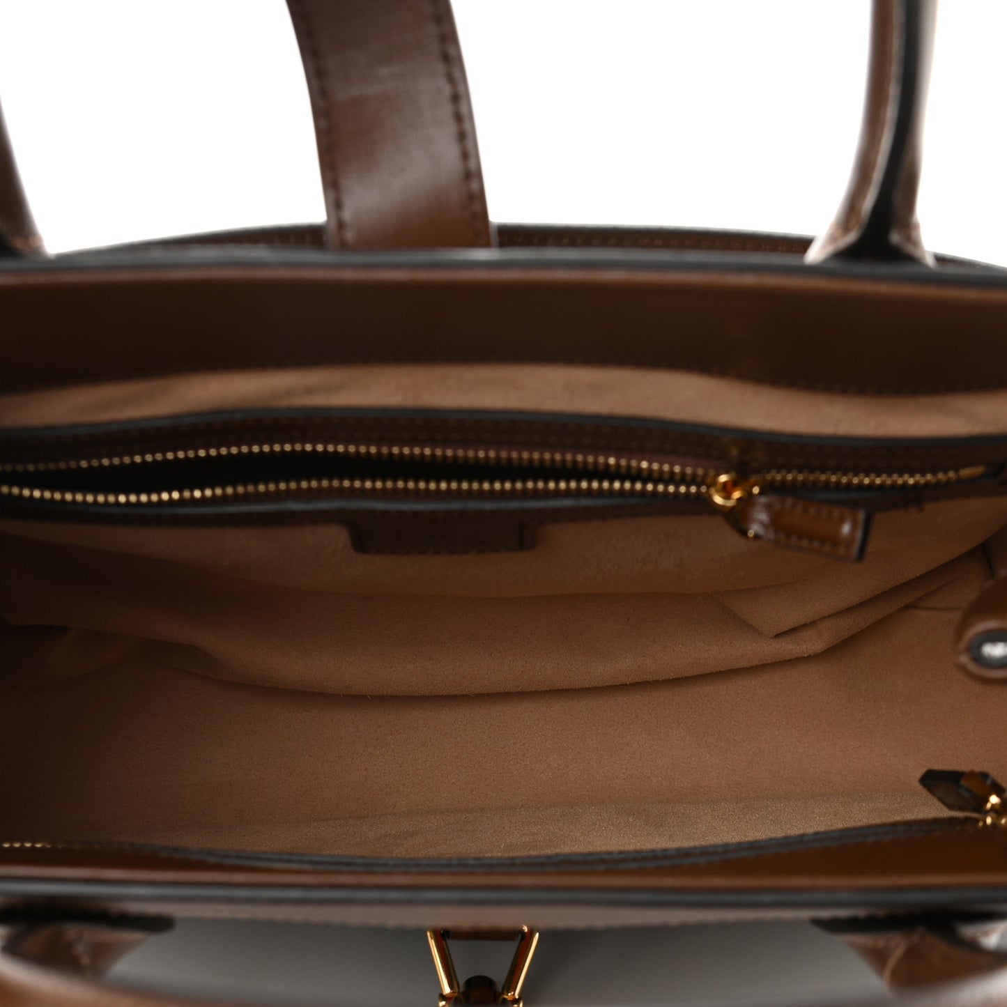 GG Supreme Monogram Azalea Calfskin Web Medium Jackie 1961 Tote Beige Ebony Brown Sugar