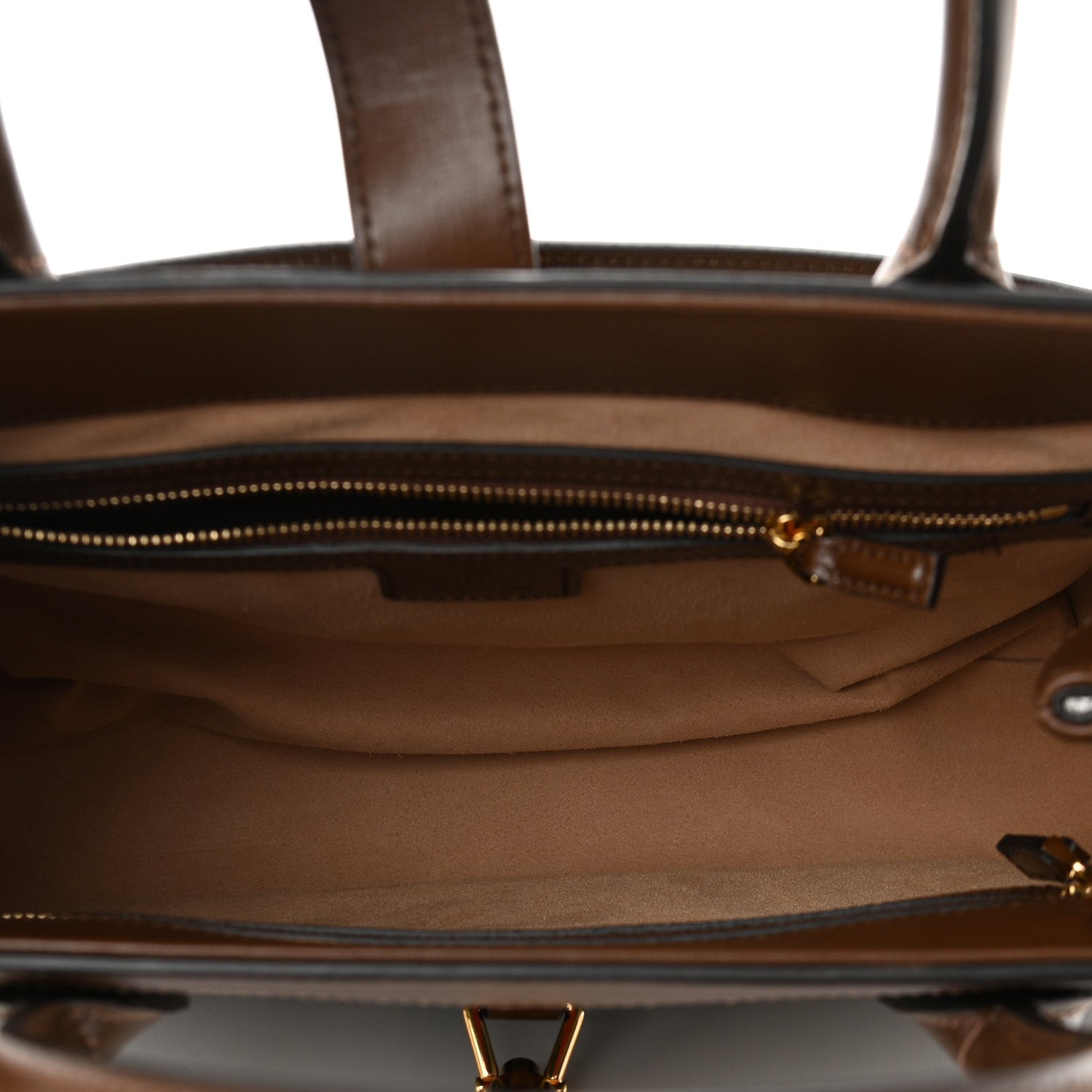 Gucci GG Supreme Monogram Azalea Calfskin Web Medium Jackie 1961 Tote Beige Ebony Brown Sugar 5 of 10
