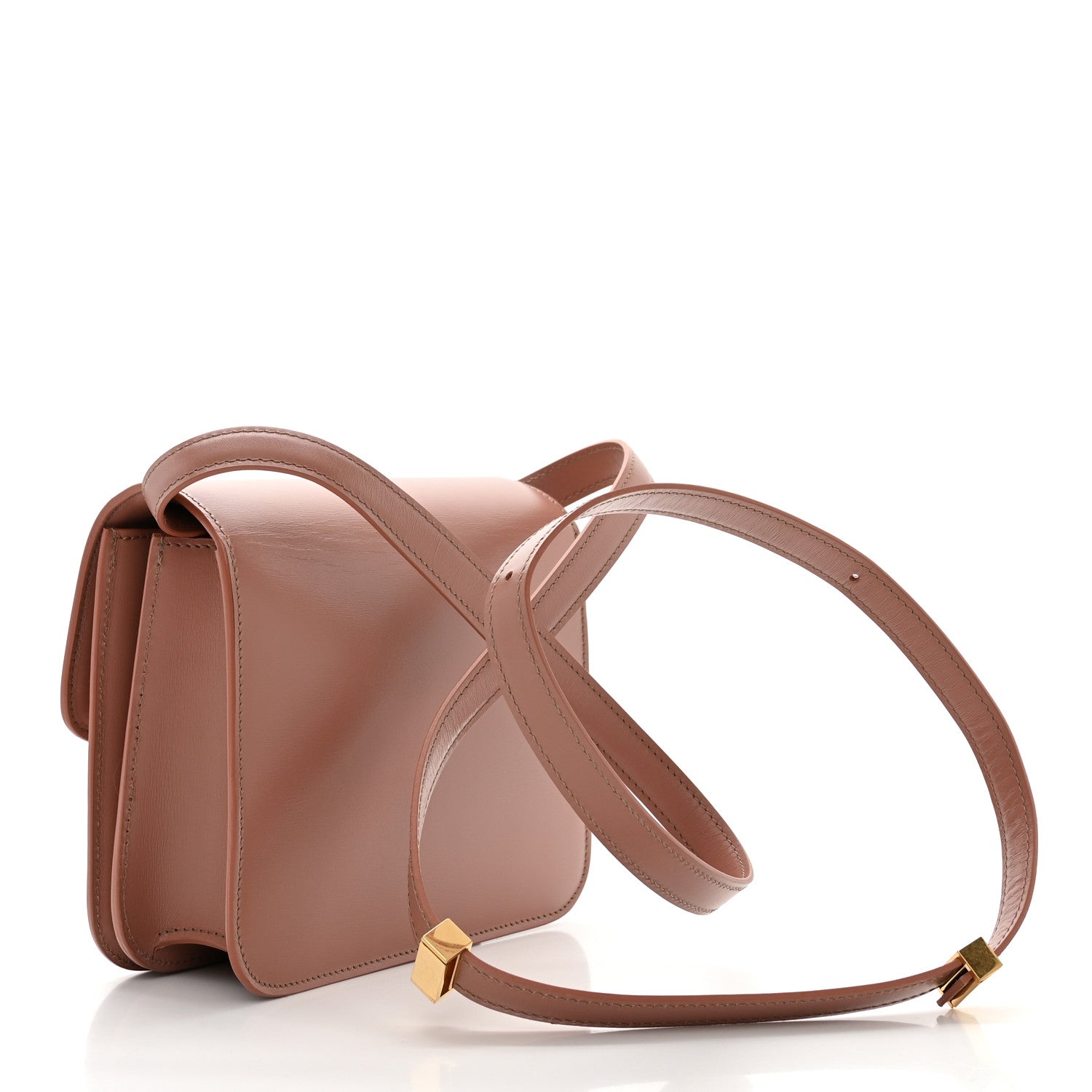 Celine Box Calfskin Teen Classic Box Flap Bag Antique Rose 3 of 11