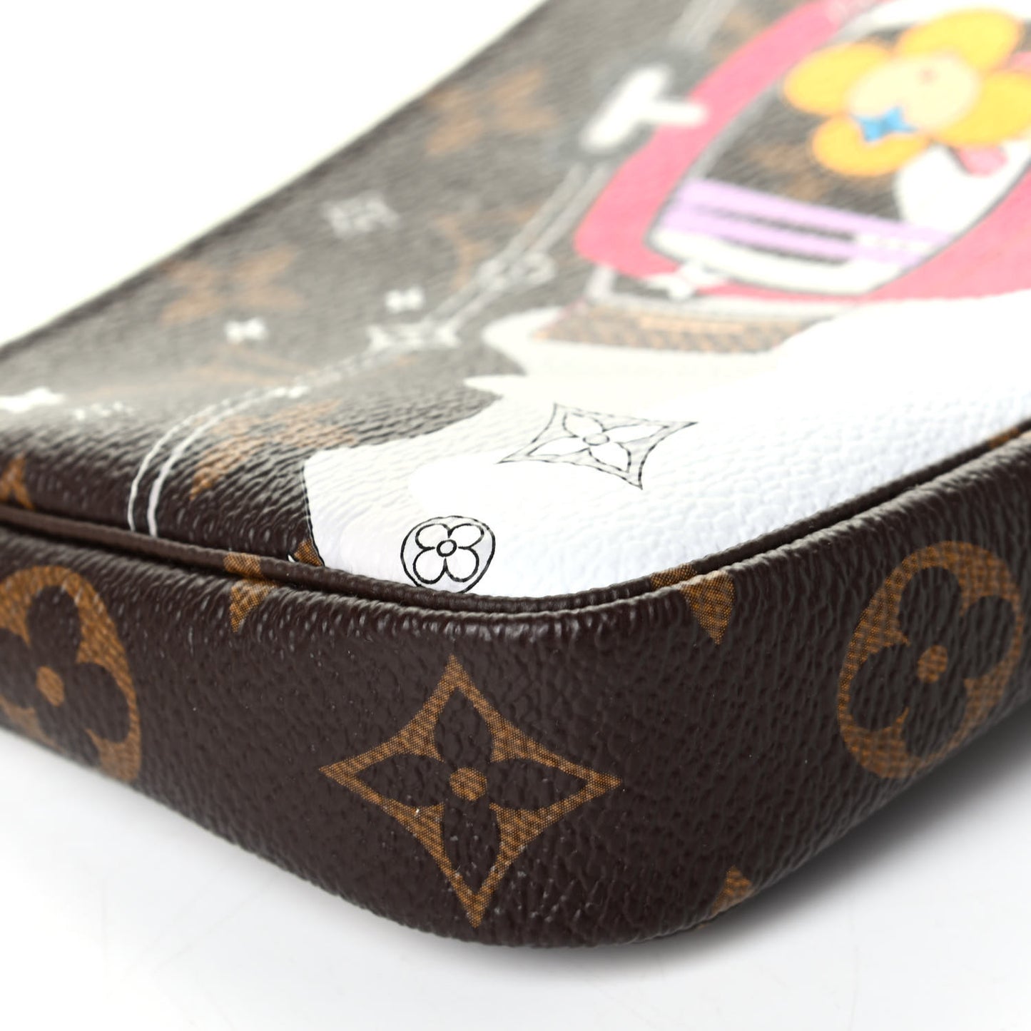Monogram 2019 Christmas Animation Mini Courchevel Pochette Accessories Fuchsia