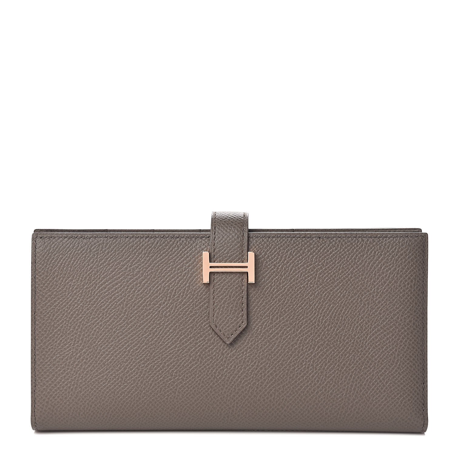 Hermes Epsom Bearn Gusset Wallet Etain 1 of 8