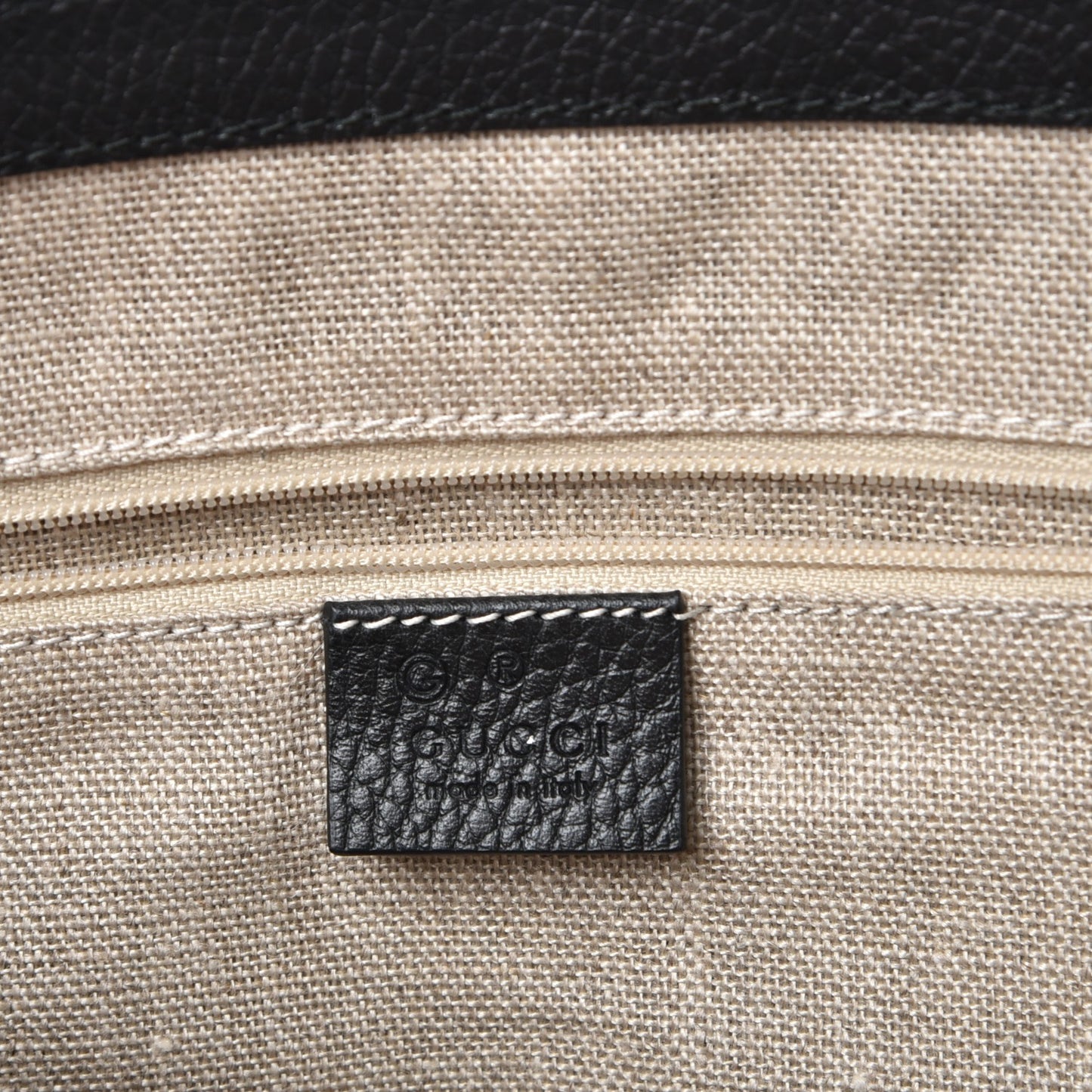 Dollar Calfskin GG Charm Satchel Black