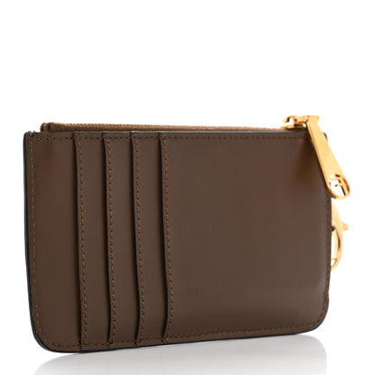 Fendi Vitello Soft F is Fendi Bi-Color FF 1974 Embossed Key Case Pouch Maya Black 3 of 7