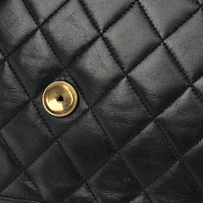 Chanel Lambskin Quilted Medium Single Flap Black 13 of 14