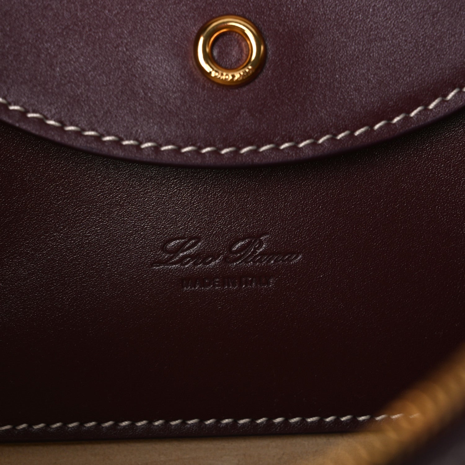 Loro Piana Saddle Calfskin Extra Bag L27 Azuki Beans 6 of 10