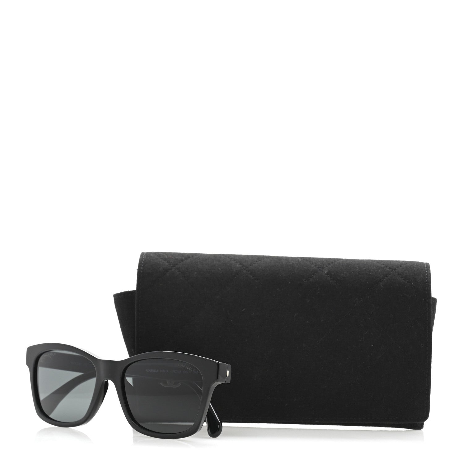 Chanel Acetate Quilted Square Sunglasses 5484-A Black 8 of 8