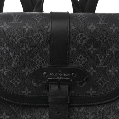 Louis Vuitton Monogram Eclipse Saumur Backpack 7 of 9
