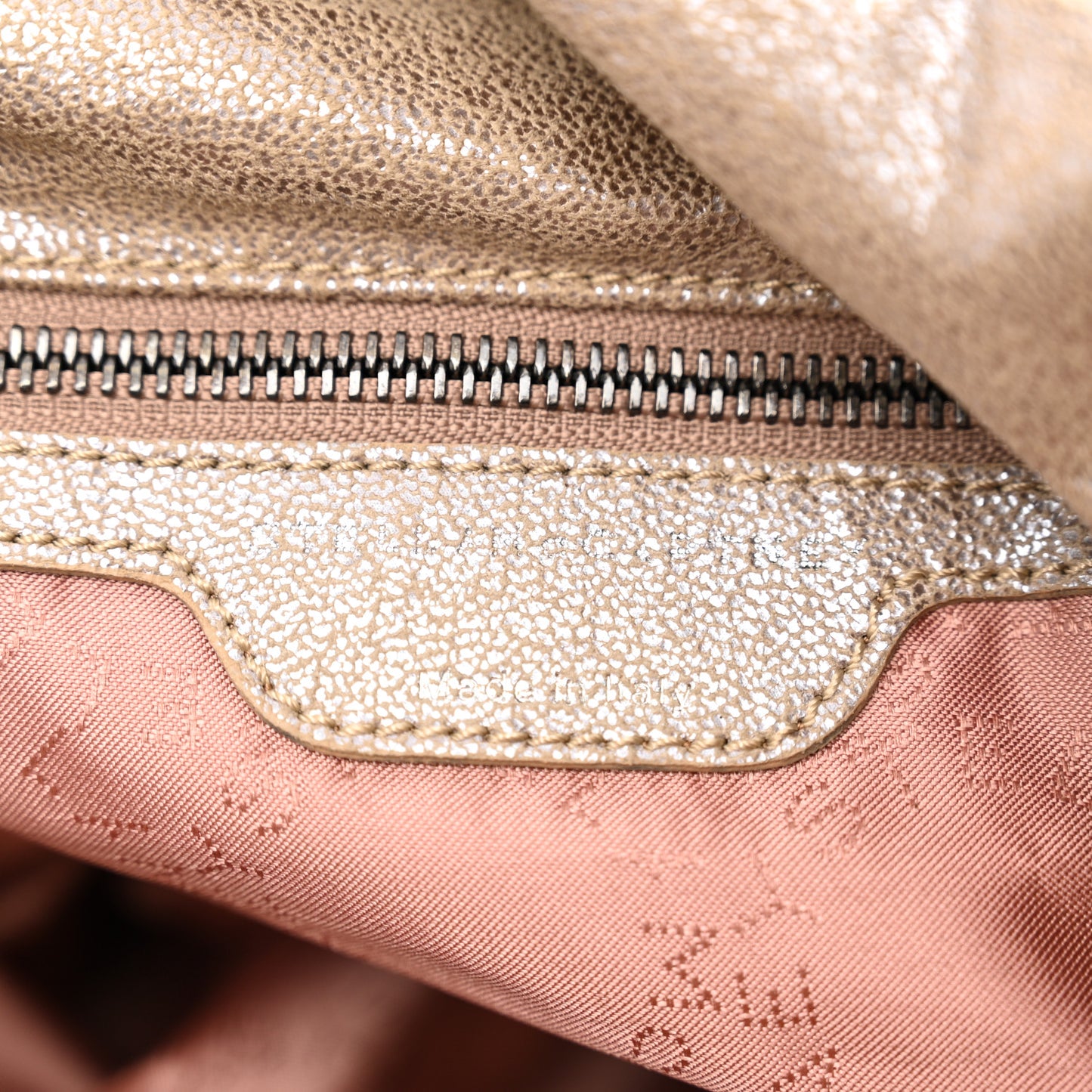 Shaggy Deer Falabella Fold Over Tote Taupe
