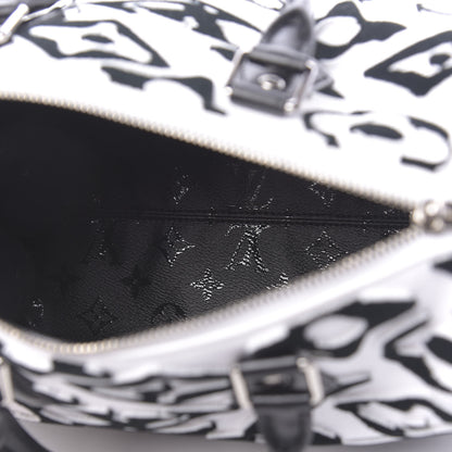 Louis Vuitton X UF Tufted Monogram Speedy Bandouliere 25 White Black 6 of 12