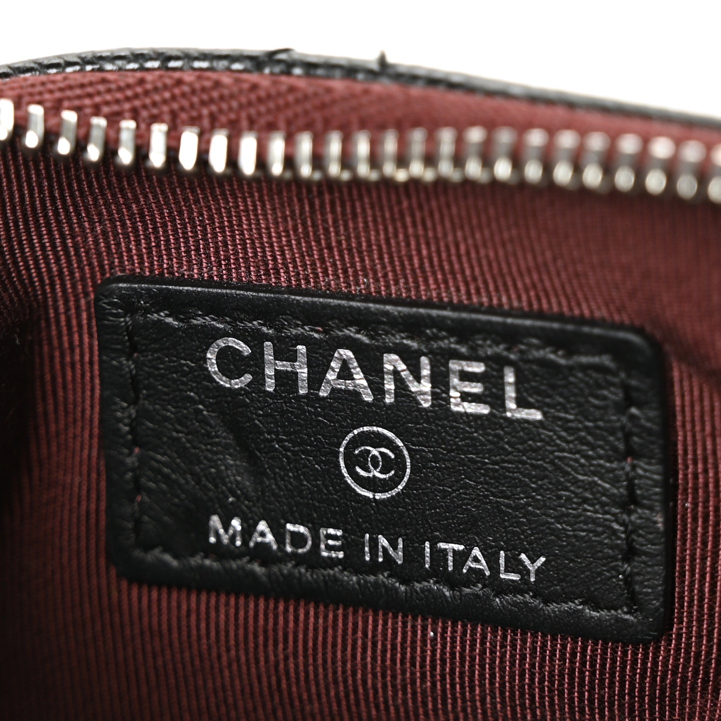 Caviar Quilted Small Cosmetic Case Black