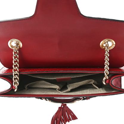 Gucci Microguccissima Medium Emily Chain Shoulder Bag Red 5 of 14