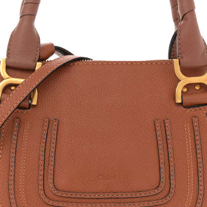 Chloe Calfskin Small Marcie Satchel Tan 9 of 15