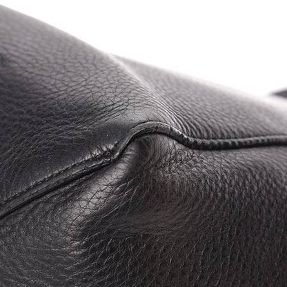 Celine Soft Grained Calfskin Small Belt Cabas Phantom Black 11 of 20