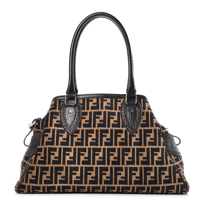 Fendi Velvet Zucca Bag De Jour Tobacco 1 of 16