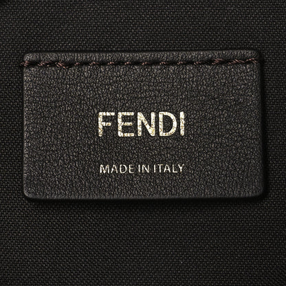 Fendi Fabric Jacquard Vitello Grace FF 1974 Small Fendigraphy Hobo Bag Tobacco Moro Ebano 6 of 12
