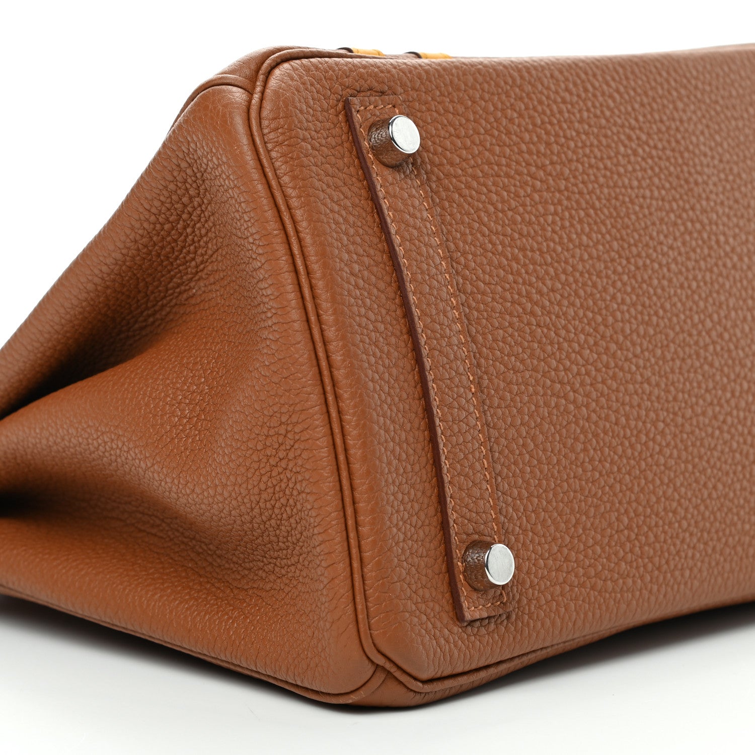 Hermes Togo Swift Officier Birkin 30 Gold Ambre 8 of 10