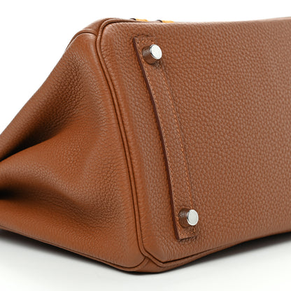 Hermes Togo Swift Officier Birkin 30 Gold Ambre 8 of 10