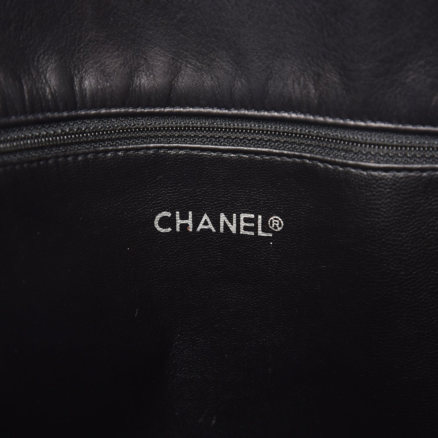 Lambskin Quilted Large Shoulder Bag Black