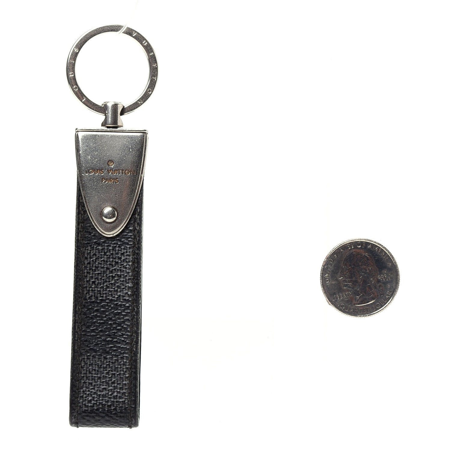 Louis Vuitton Damier Graphite Dragonne LV Key Holder 2 of 3