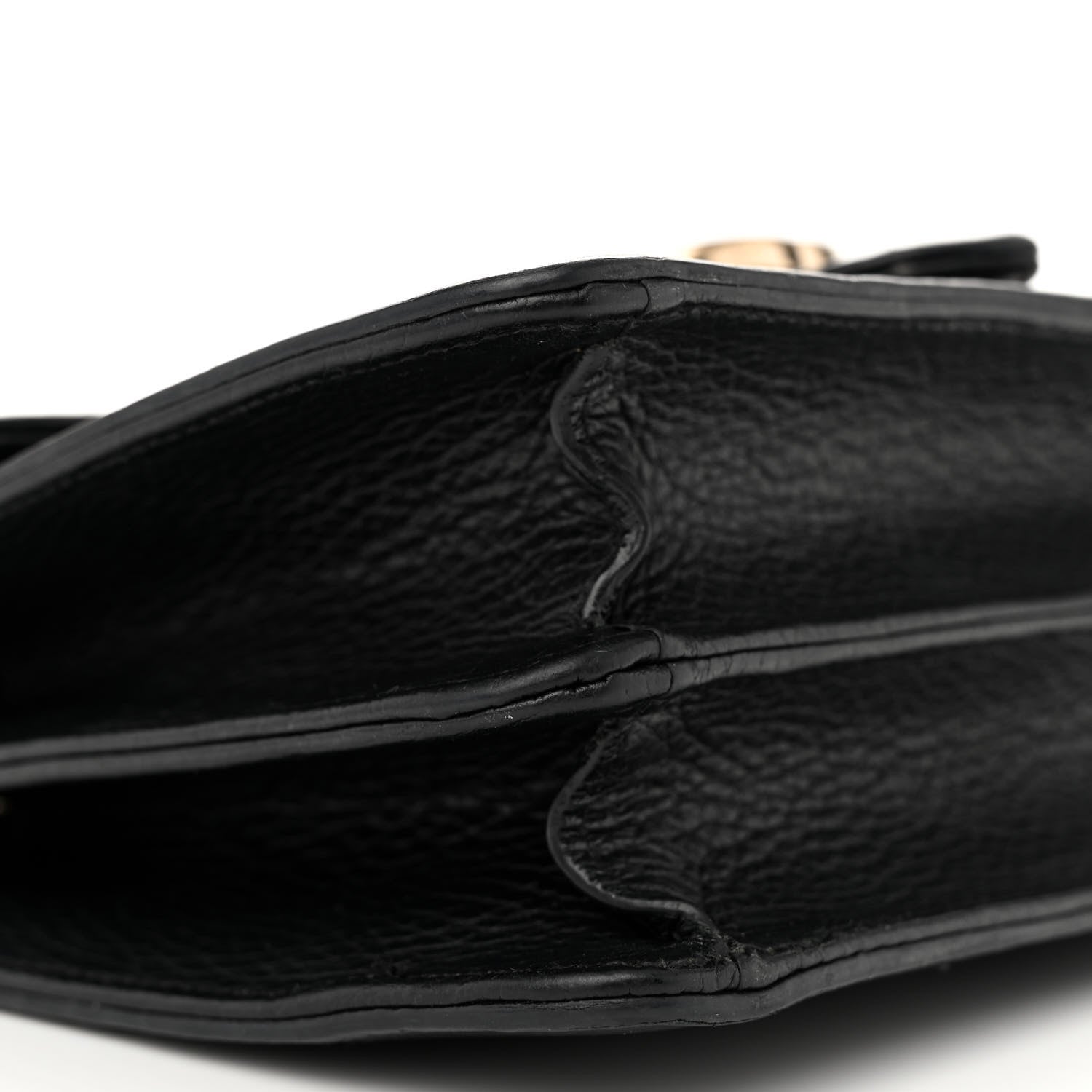 Gucci Dollar Calfskin Small Interlocking G Shoulder Bag Black 10 of 14