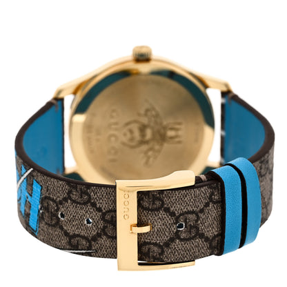 Gucci X DISNEY Stainless Steel Canvas 38mm G-Timeless Donald Duck Quartz Watch 3 of 8
