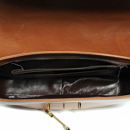 Gucci Leather Shoulder Bag Brown 3 of 7