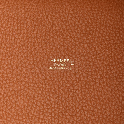 Hermes Taurillon Clemence Matte Alligator Picotin Lock Touch 18 PM Gold 6 of 11