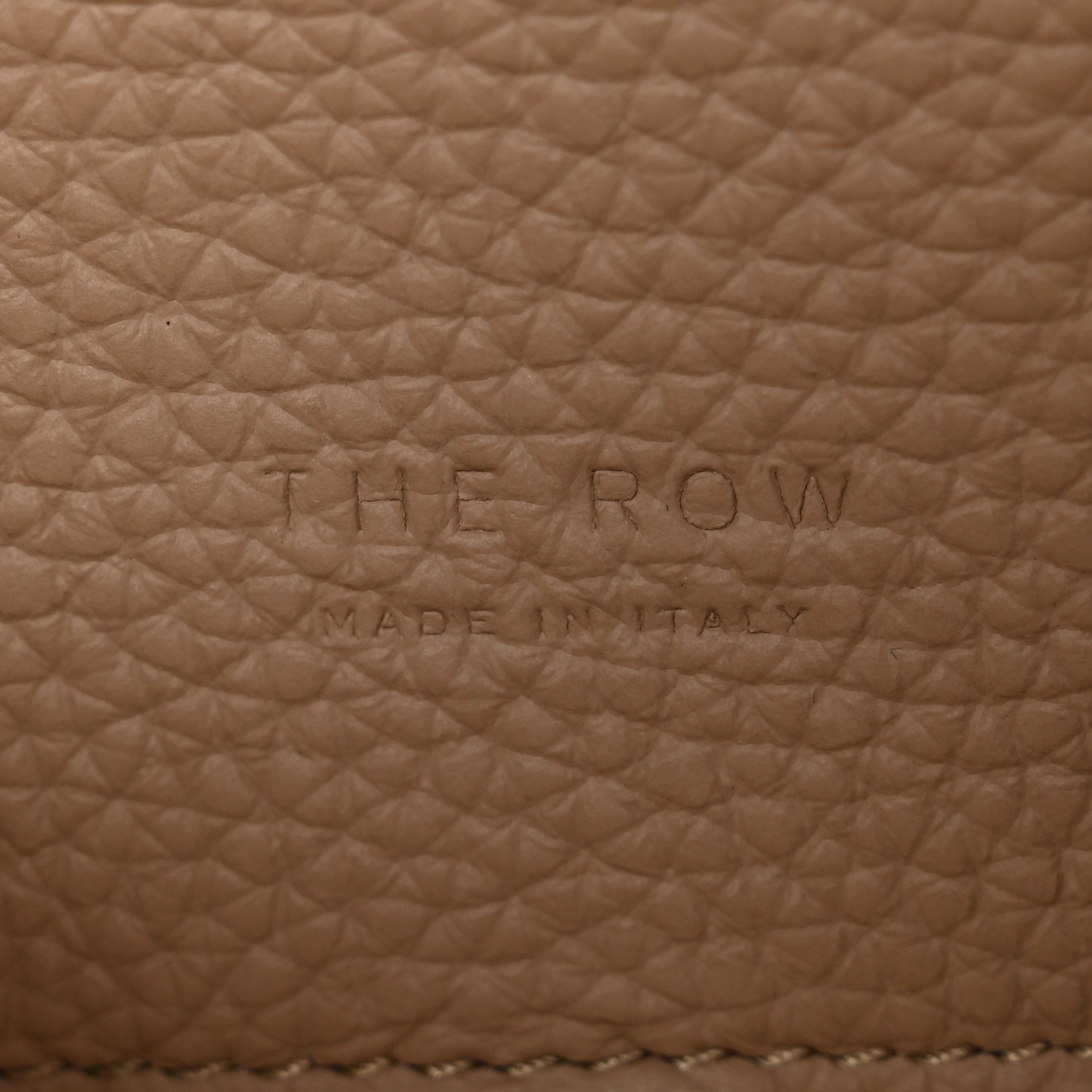Grained Calfskin Soft Margaux 10 Bag Dark Taupe