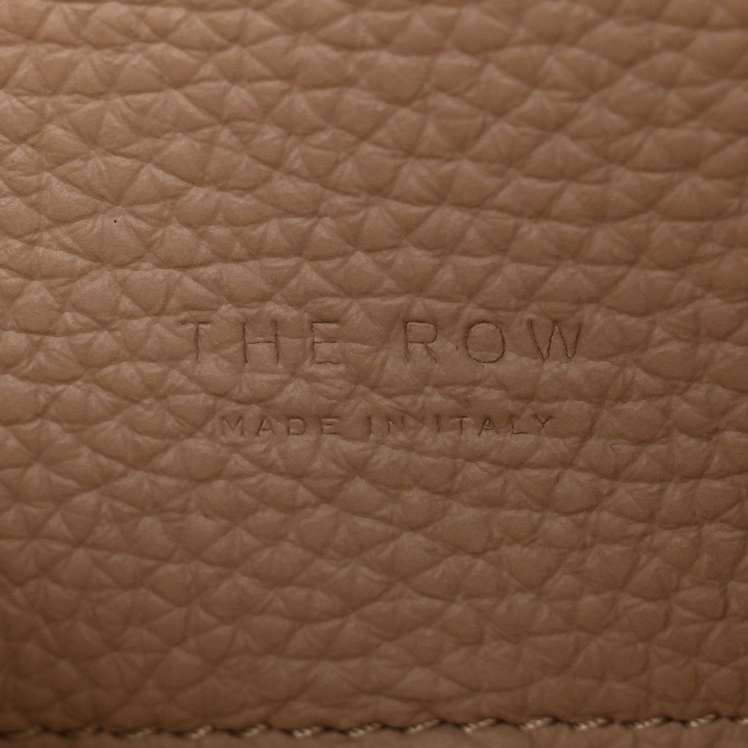 The Row Grained Calfskin Soft Margaux 10 Bag Dark Taupe 6 of 12