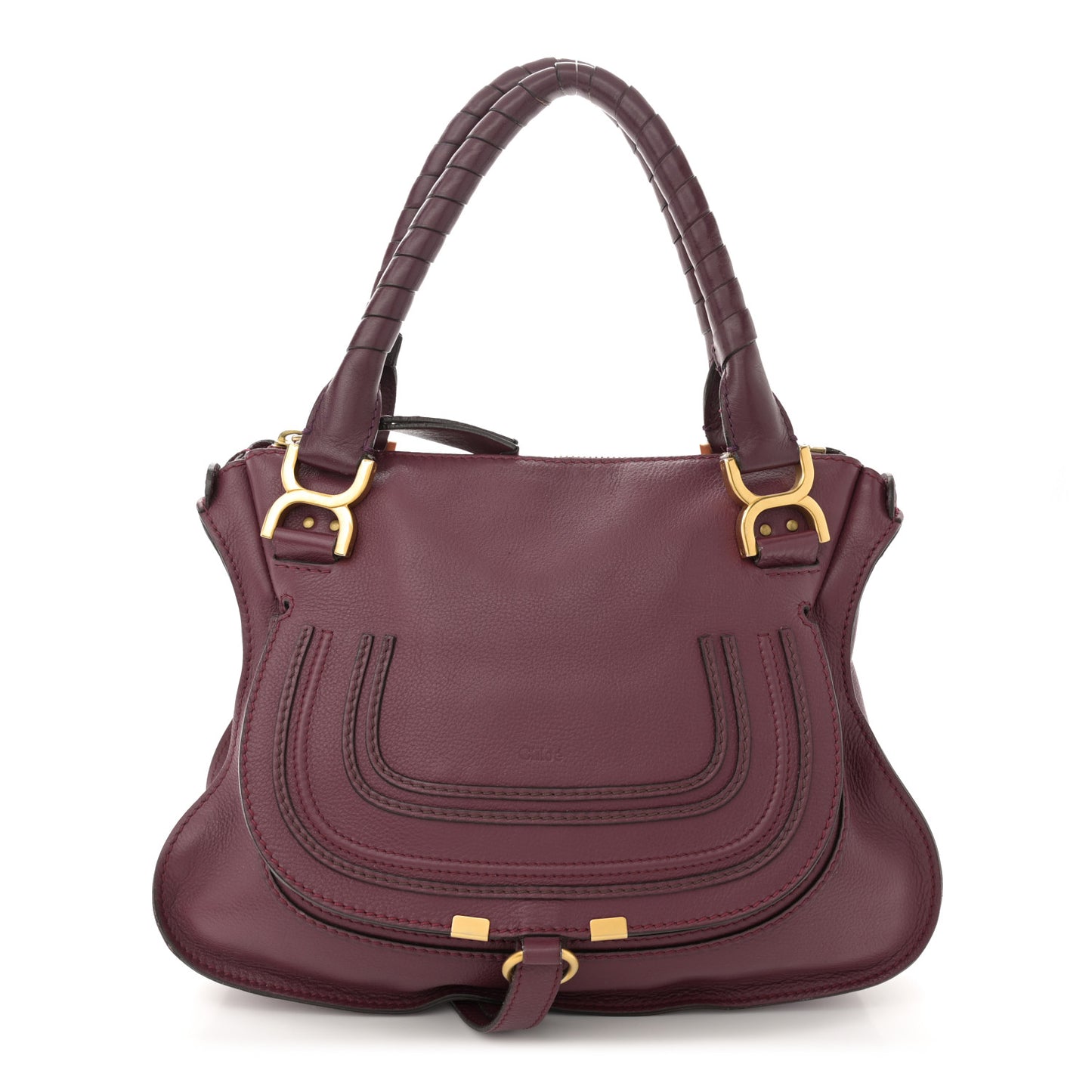 Calfskin Medium Marcie Satchel Wild Purple