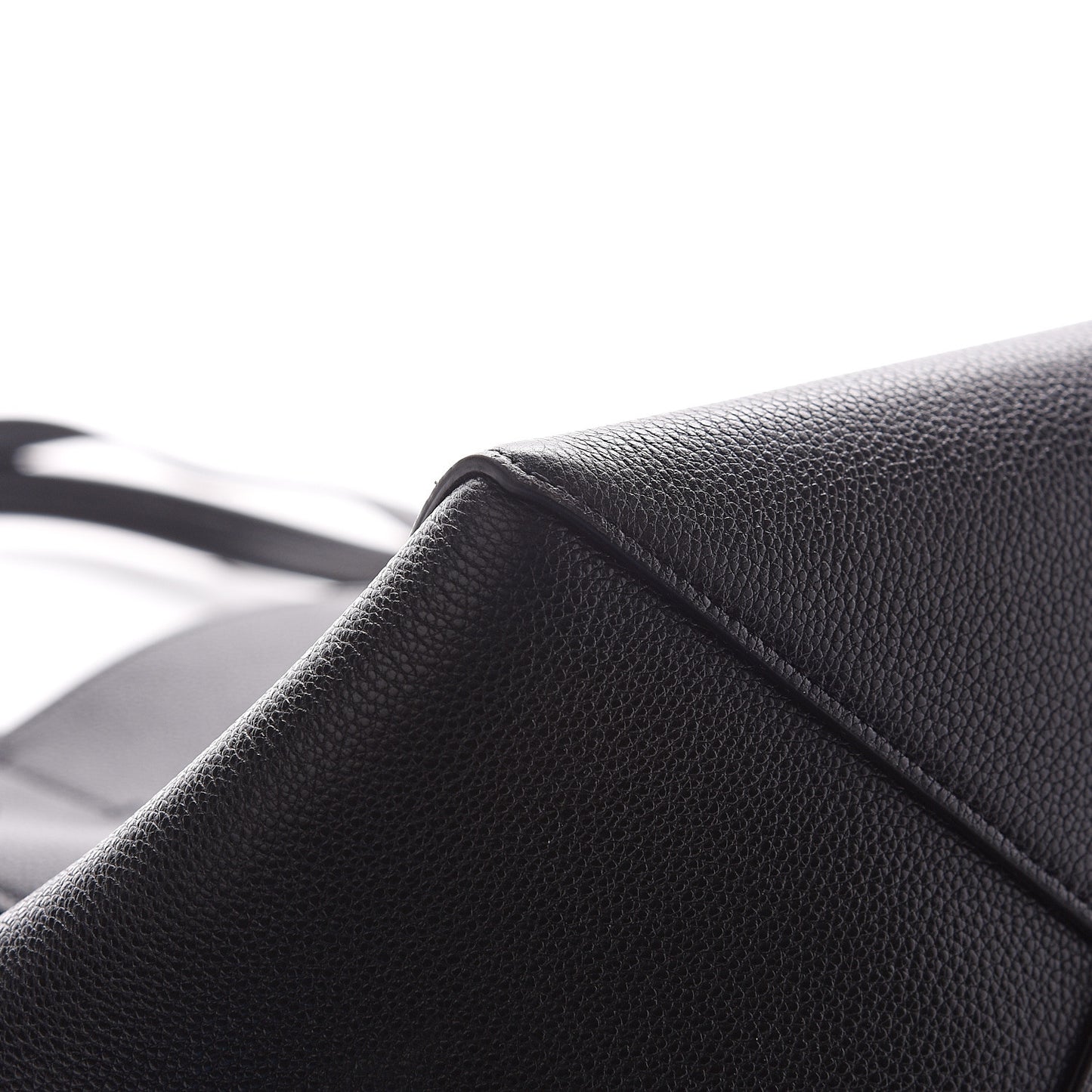 Soft Grained Calfskin Small Belt Cabas Phantom Black