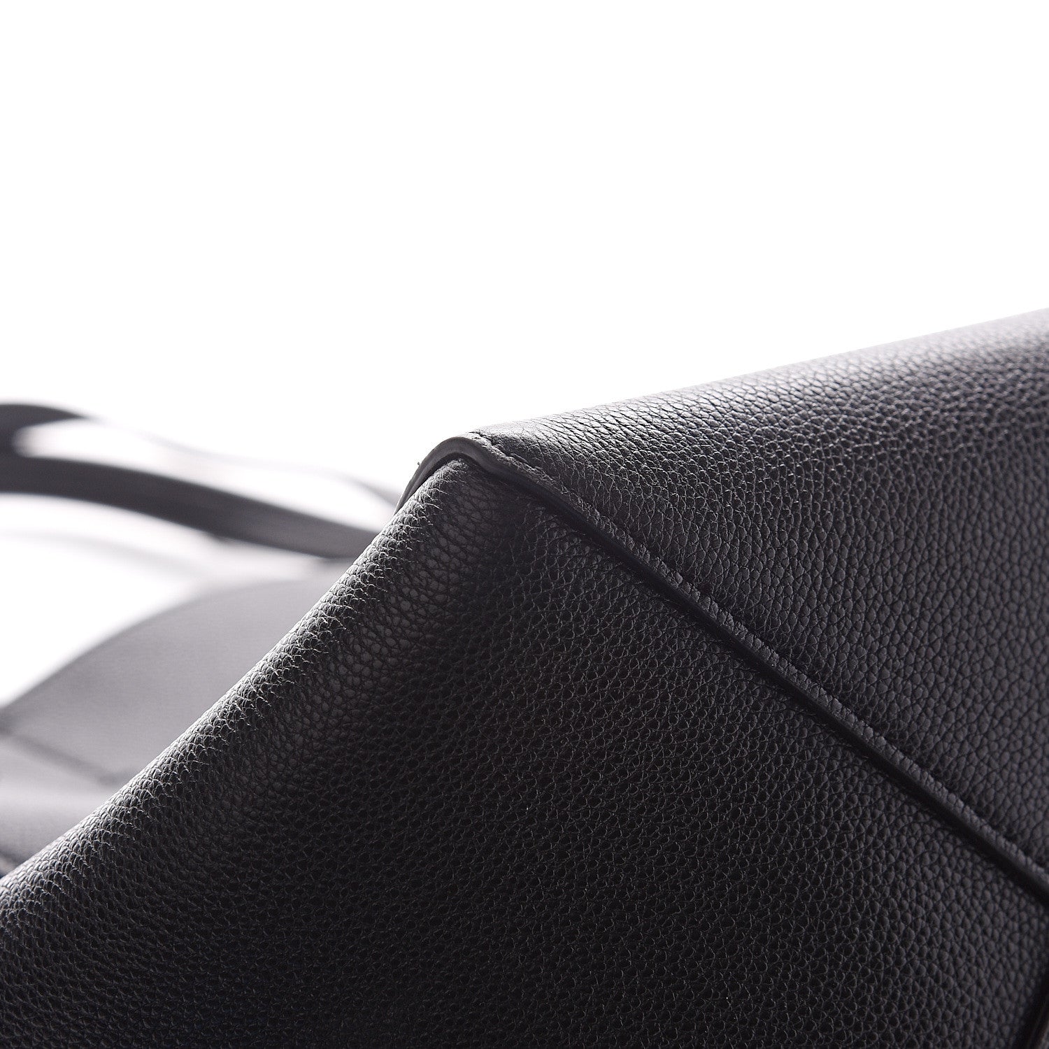 Celine Soft Grained Calfskin Small Belt Cabas Phantom Black 9 of 10