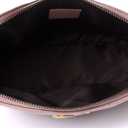 Gucci Calfskin Matelasse Large GG Marmont Pouch Cosmetic Case Porcelain Rose 5 of 8