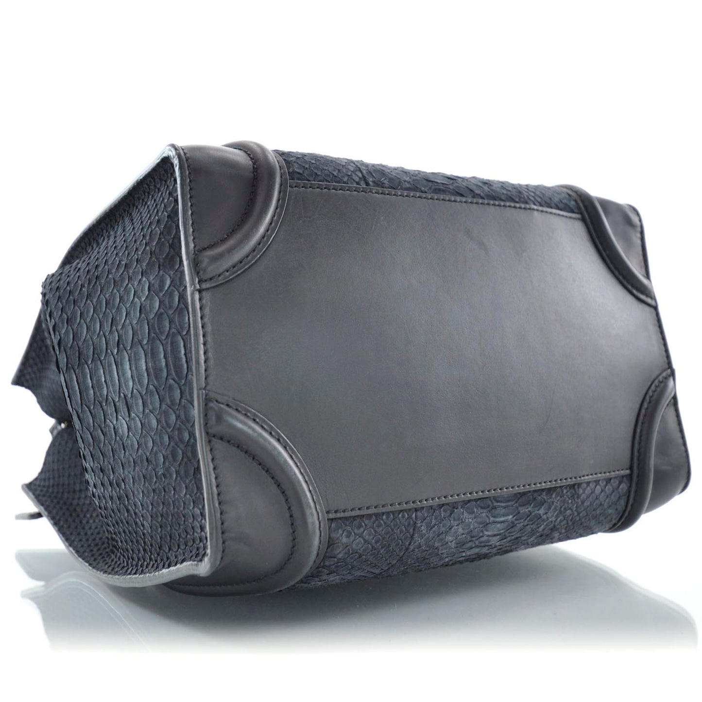 Ombre Python Mini Luggage Black