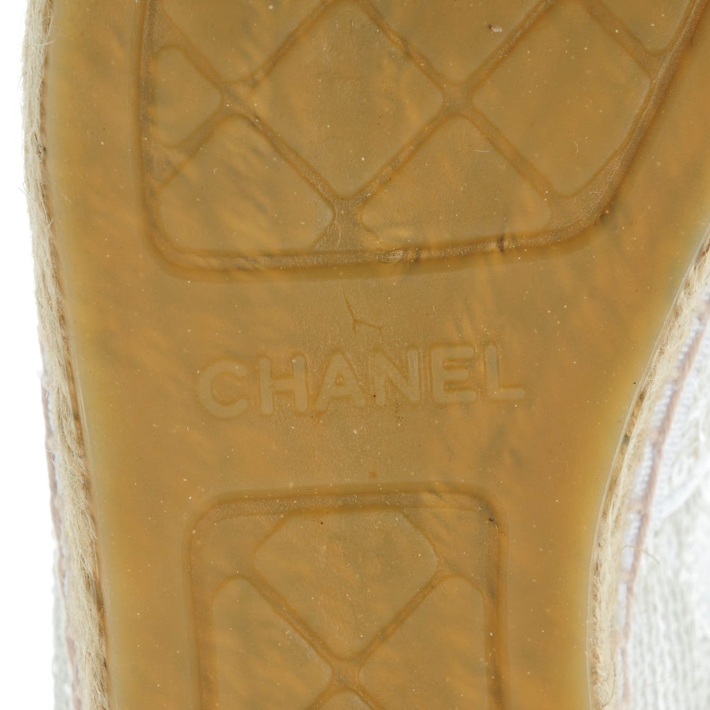 Patent Sequin CC Espadrilles 39 White