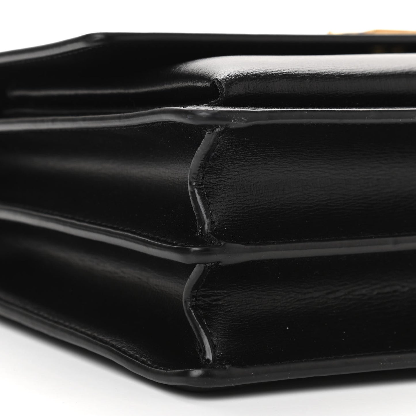 Smooth Calfskin Medium Monogram Sunset Satchel Black