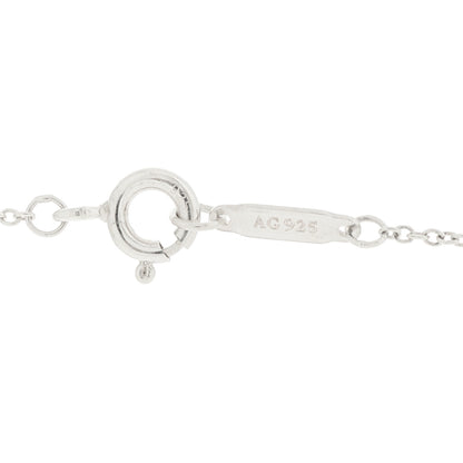 Tiffany Sterling Silver Rubedo Mini Return To Tiffany Double Heart Tag Pendant Necklace 5 of 6